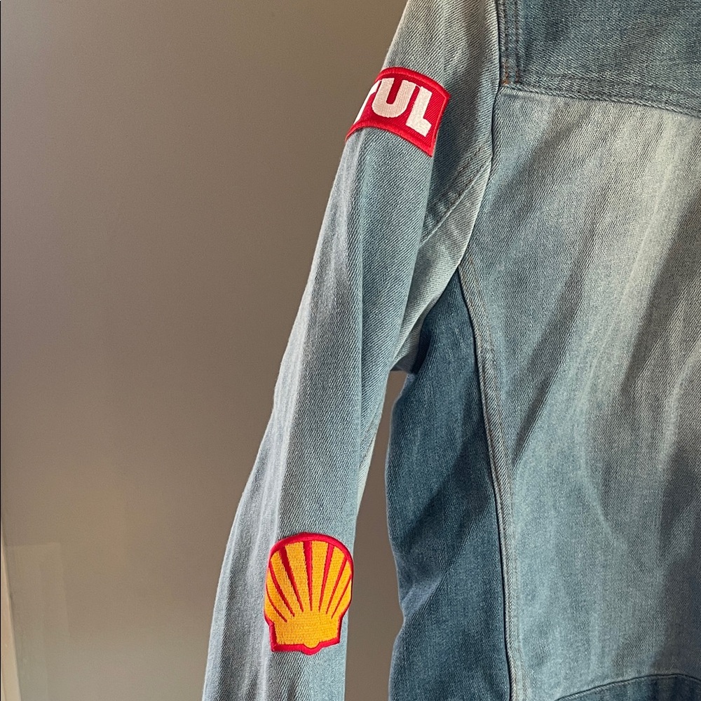 S Reba Denim Jacket with‎ Patches - Vintage Vibes - Picture 4 of 8